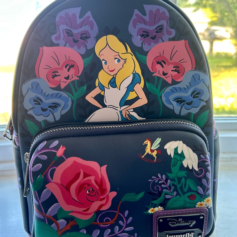 Loungefly Disney Alice Floral Backpack